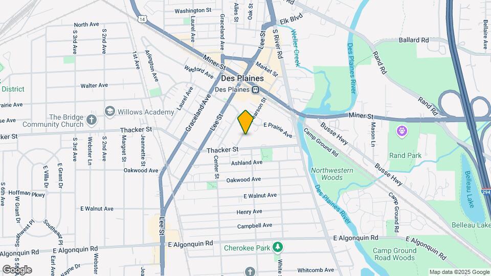 835 Pearson St Map and Location Details