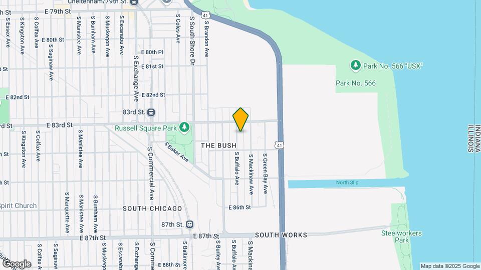 8329 S Buffalo Ave Map and Location Details