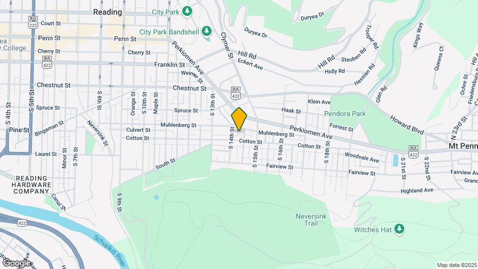 1414 Muhlenberg St Map and Location Details