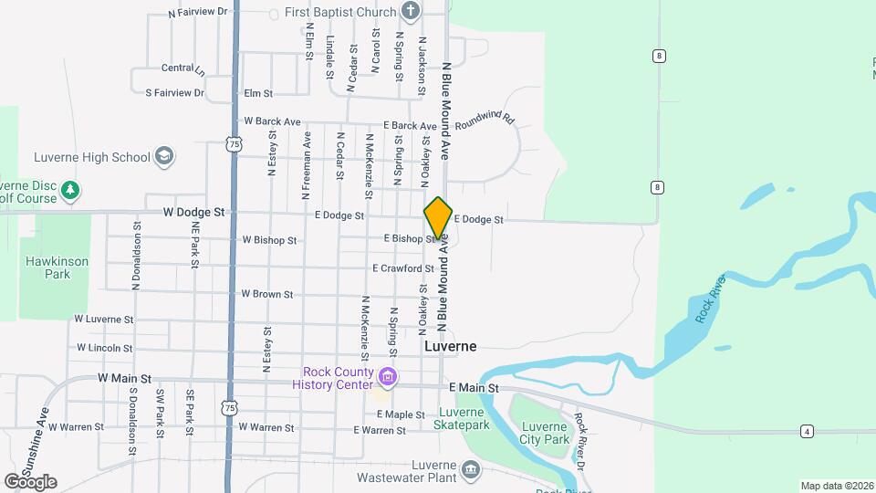 509 N Blue Mound Ave Map and Location Details