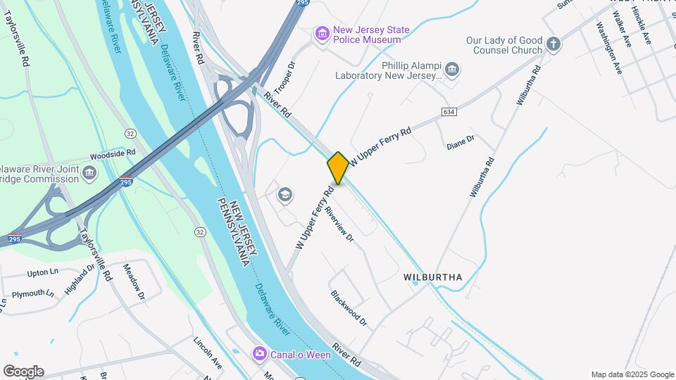 Scudder Falls East Mapa y Detalles de la Ubicación