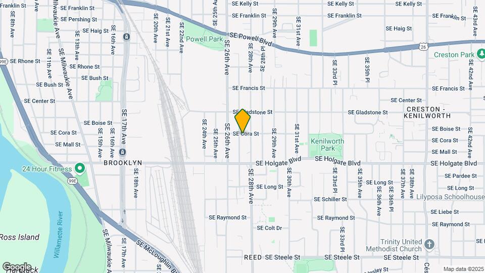 2706 SE Cora St Mapa y Detalles de la Ubicación
