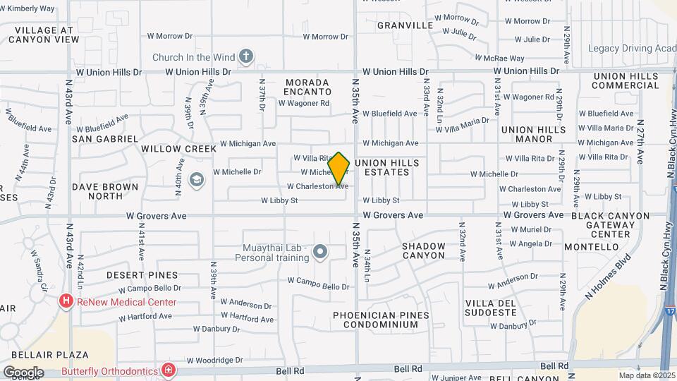 3519 W Charleston Ave Map and Location Details