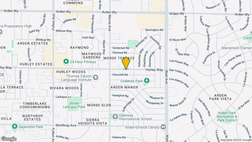 3208 Hurley Way Map and Location Details