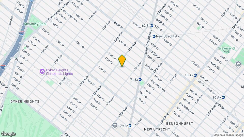 1427 71st St, Unit First floor Map and Location Details
