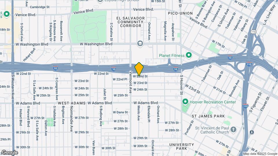 1444 W 22nd St Map and Location Details