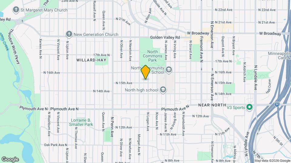 1501 N Logan Ave Map and Location Details
