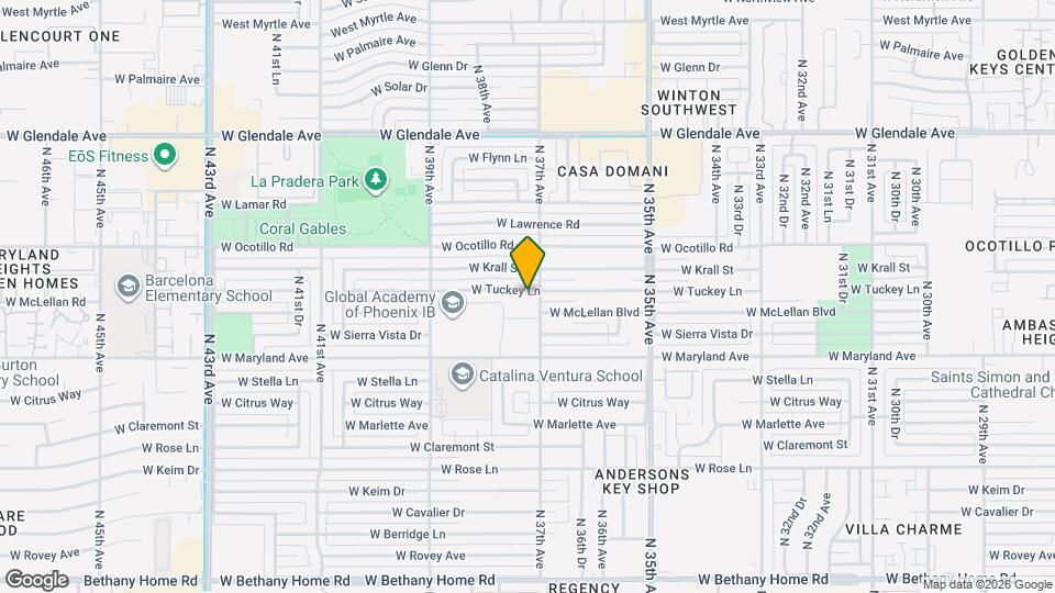 3709 W Tuckey Ln Mapa y Detalles de la Ubicación