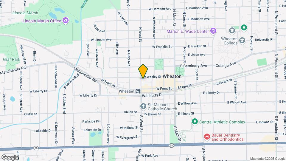 123 N West St Map and Location Details