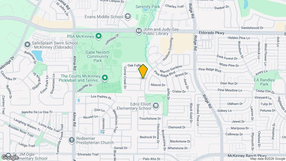 3505 Willow Springs Dr Map and Location Details