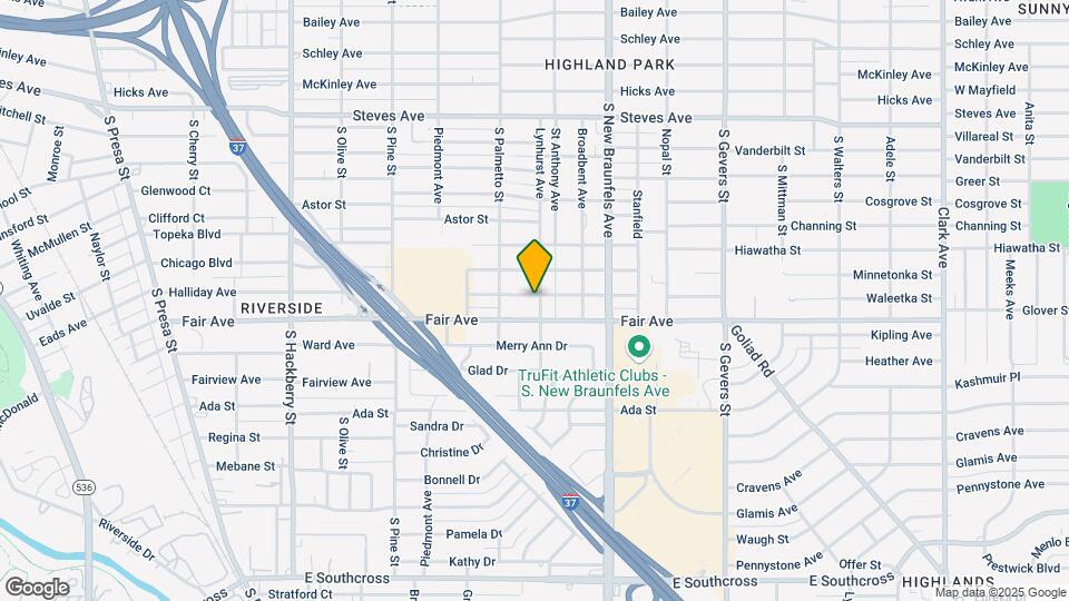 834 Halliday Ave Map and Location Details