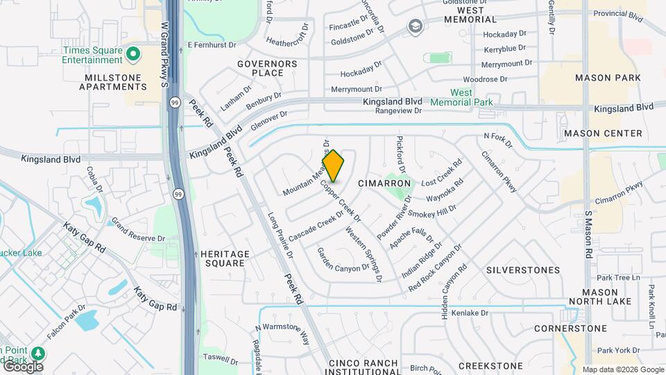 927 Comstock Springs Dr Map and Location Details