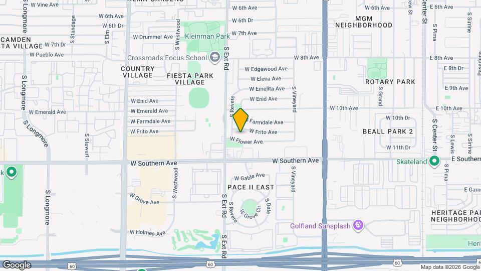 732 W Flower Ave Mapa y Detalles de la Ubicación