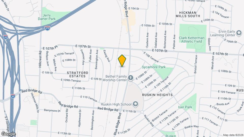 10731 Cambridge Ave Mapa y Detalles de la Ubicación