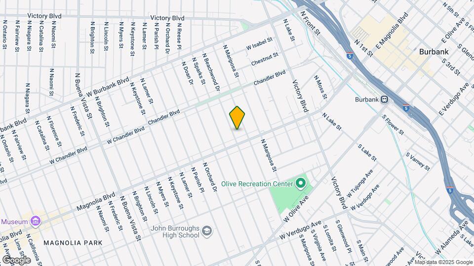 520 N Beachwood Dr Map and Location Details