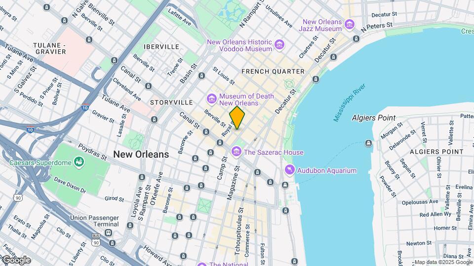 601 Iberville St Map and Location Details