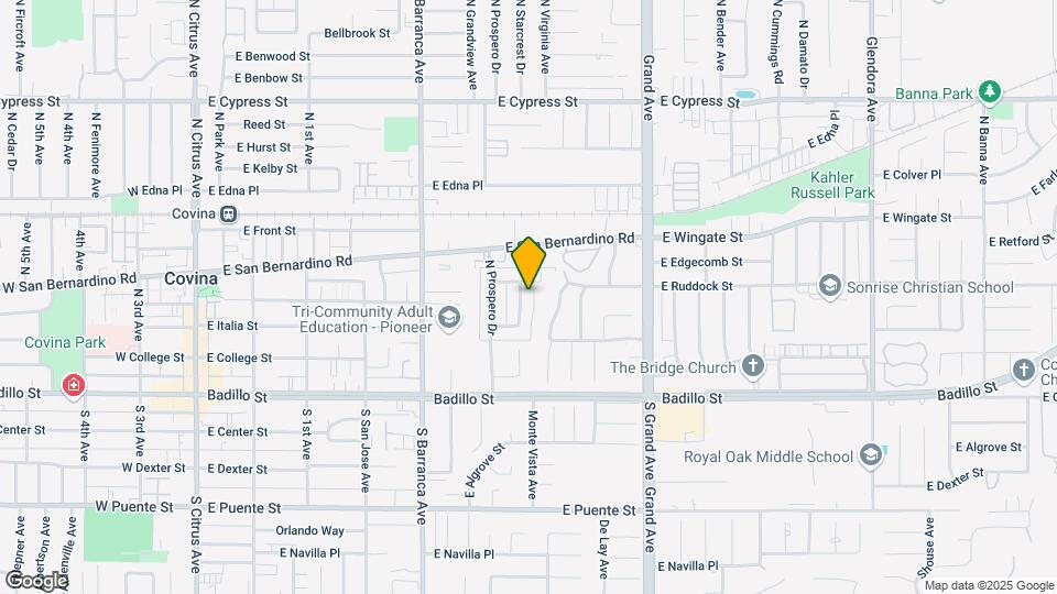 350 N Vecino Dr Map and Location Details