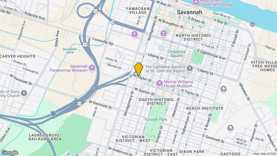 317 W Taylor St, Unit Apt B Map and Location Details