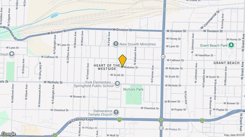 2012 W Webster St Map and Location Details