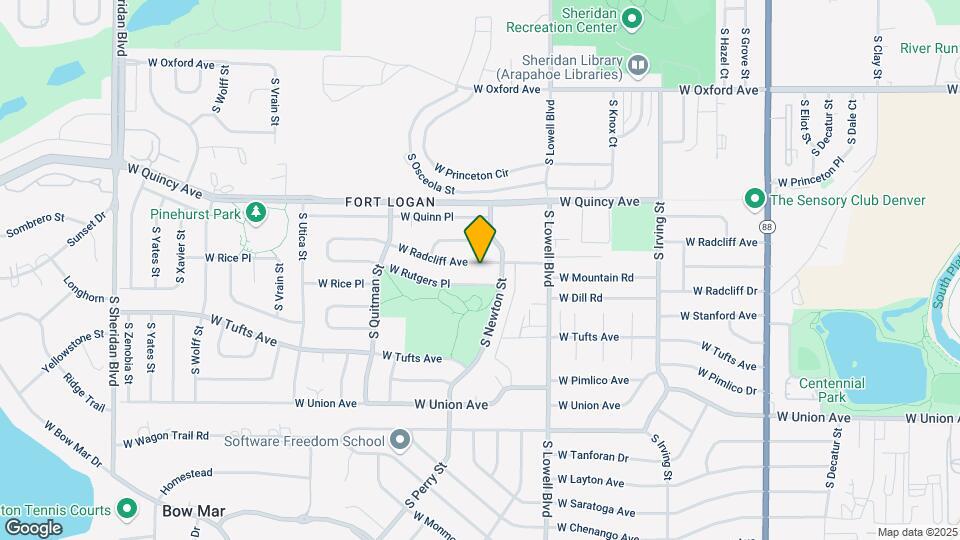 3850 W Radcliff Ave Map and Location Details
