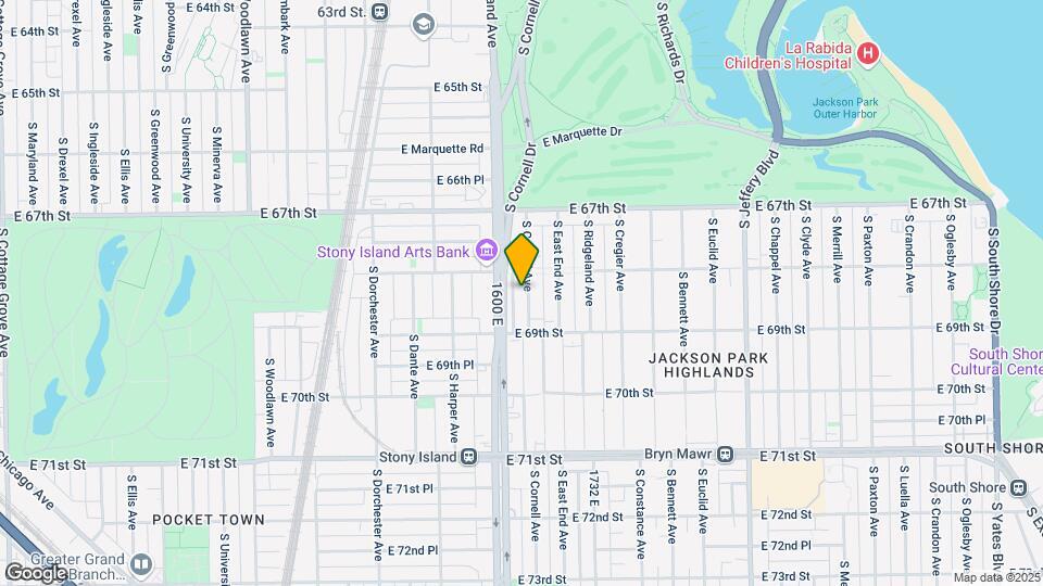6816 S Cornell Ave Map and Location Details