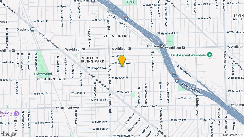 3436 N Springfield Ave, Unit G Map and Location Details