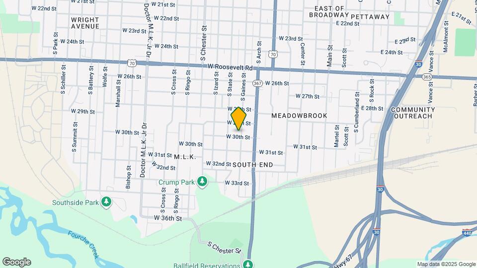 2924 S Gaines St Map and Location Details