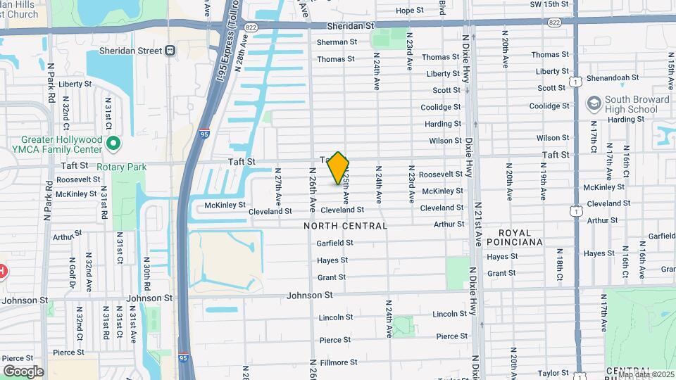 2515 McKinley St, Unit Rear Map and Location Details