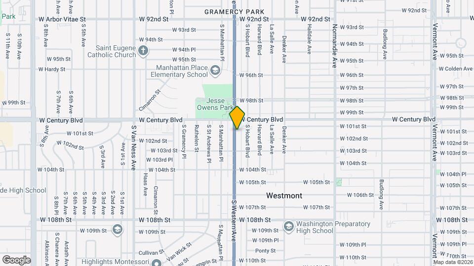 10030 S Western Ave Map and Location Details