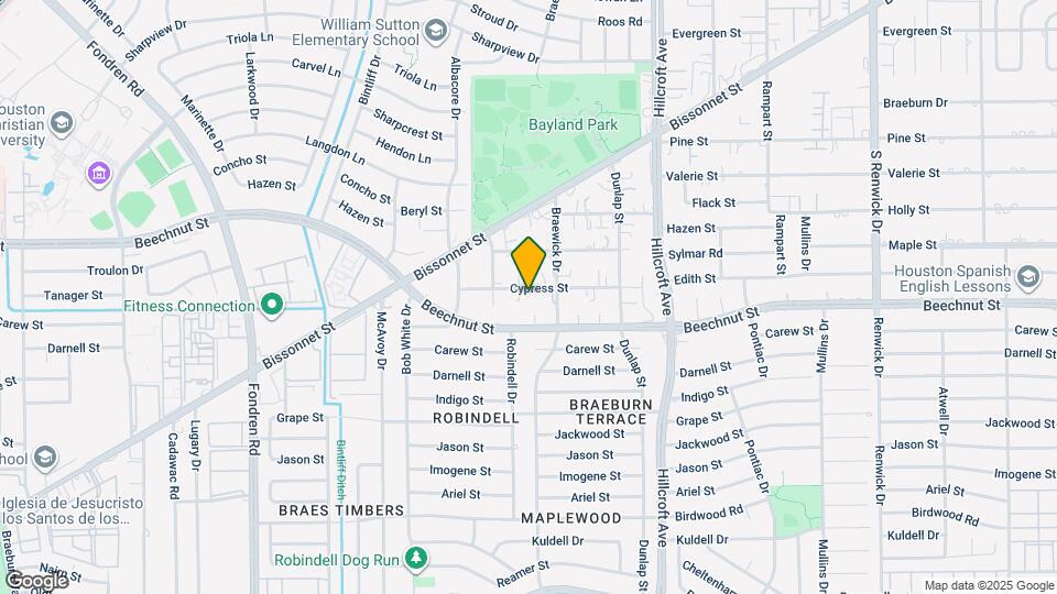 6017 Cypress St Map and Location Details