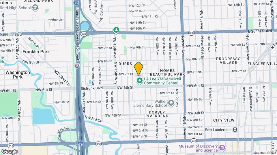 636 NW 14th Terrace Map and Location Details