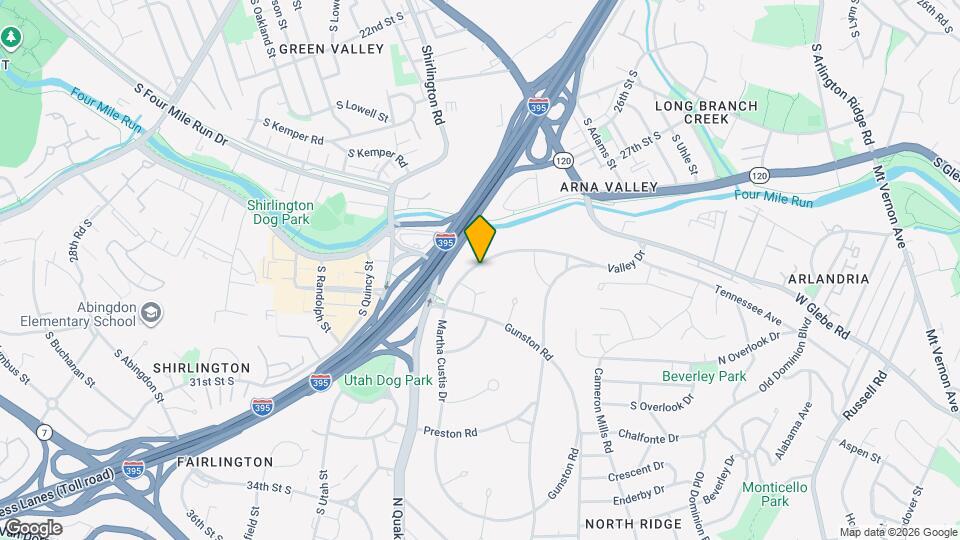 1400 Martha Custis Dr Map and Location Details