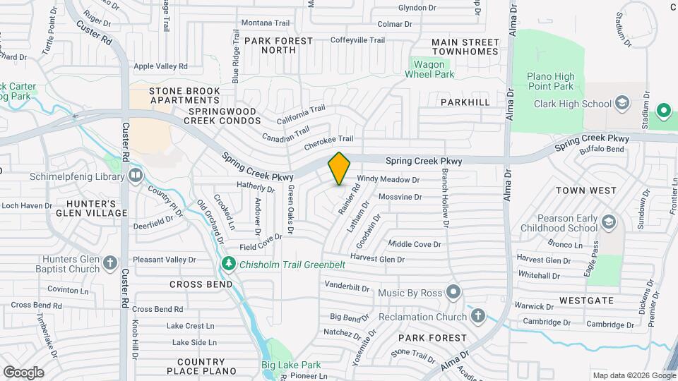 1505 Rocky Cove Cir Map and Location Details