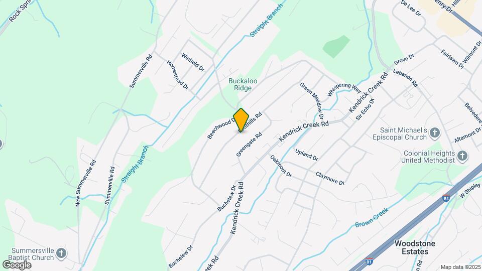 729 Foothills Rd Map and Location Details