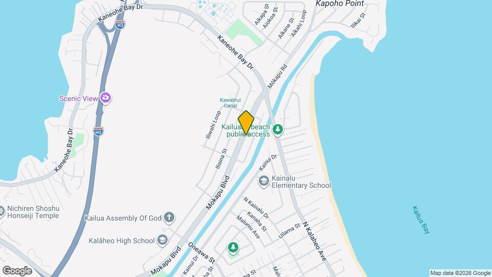 1034 Mokapu Blvd Map and Location Details