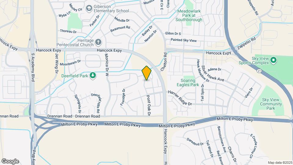 3165 Post Oak Dr Map and Location Details