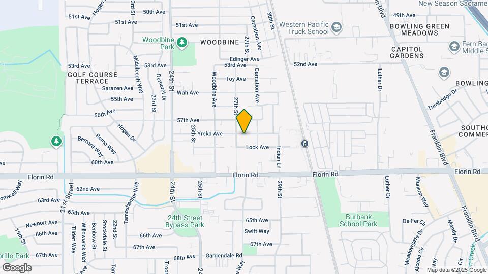 2716 Yreka Ave Map and Location Details