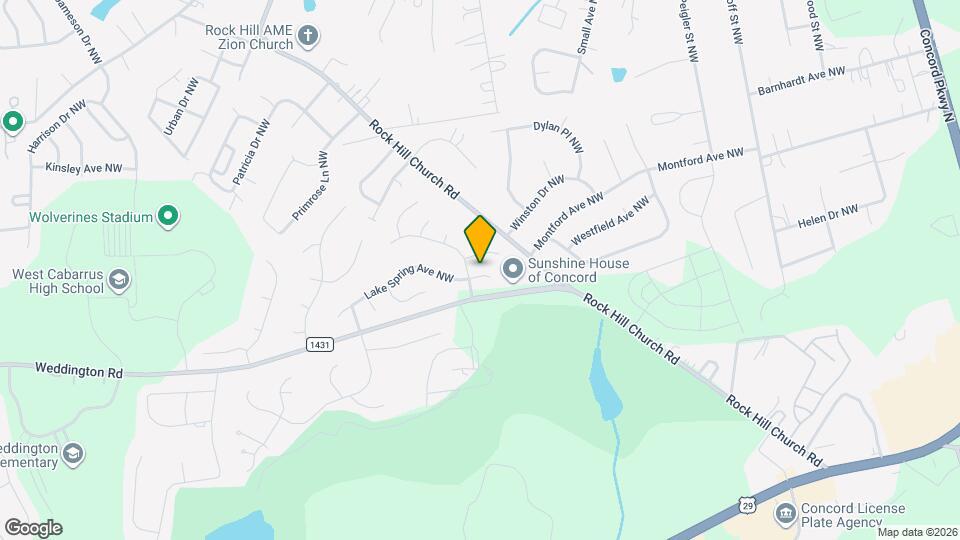 3660 Lake Spring Ave NW Map and Location Details