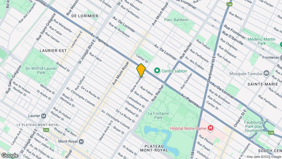 1600-1610 Marie-Anne Rue E Map and Location Details