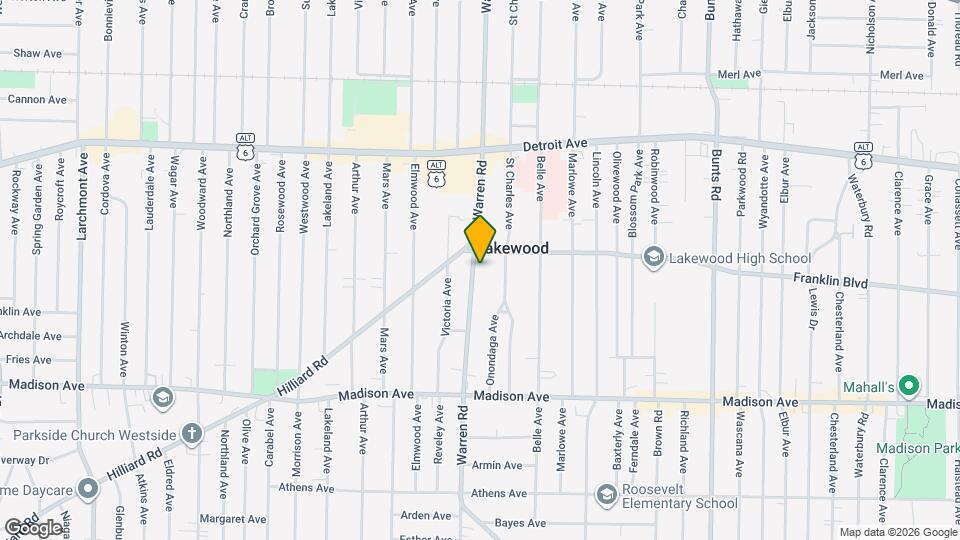 1533 Warren Rd, Unit Down Mapa y Detalles de la Ubicación