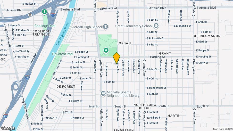6129 Myrtle Ave Map and Location Details