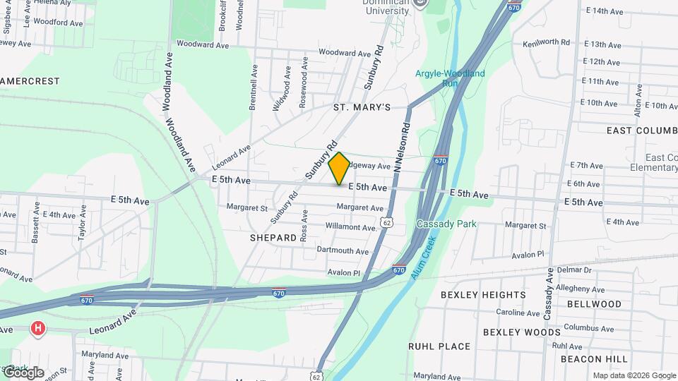 2229 E 5th Ave Map and Location Details