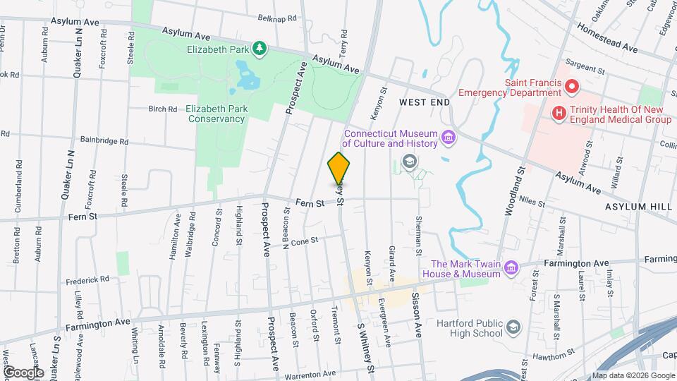 135 Whitney St Map and Location Details