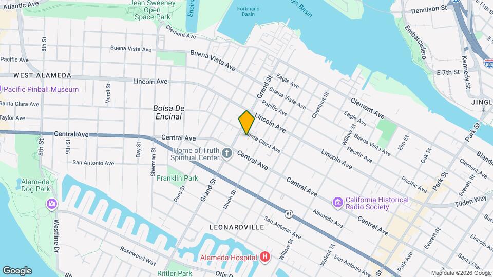 1714 Santa Clara Ave Map and Location Details