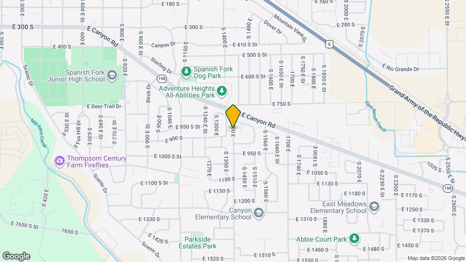 232 E 860 S Map and Location Details