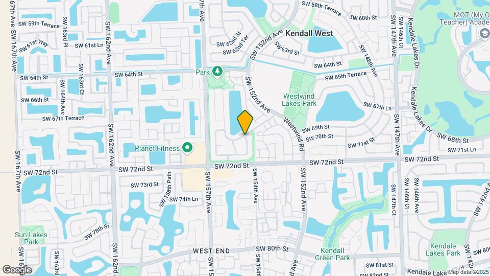 6828 SW 154th Ct Map and Location Details