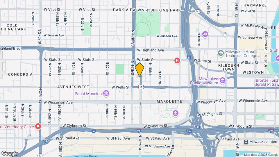 845 N 16th St Map and Location Details