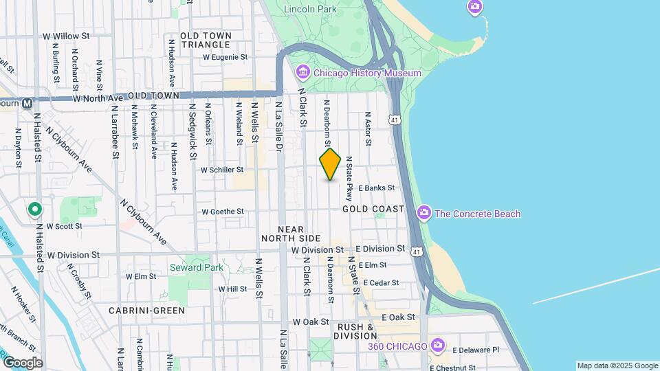 1349 N Dearborn St Map and Location Details