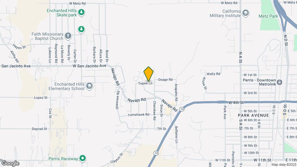 987 Tepee Ln Map and Location Details