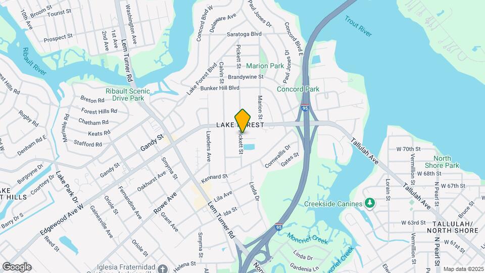 7635 Pickett St Map and Location Details